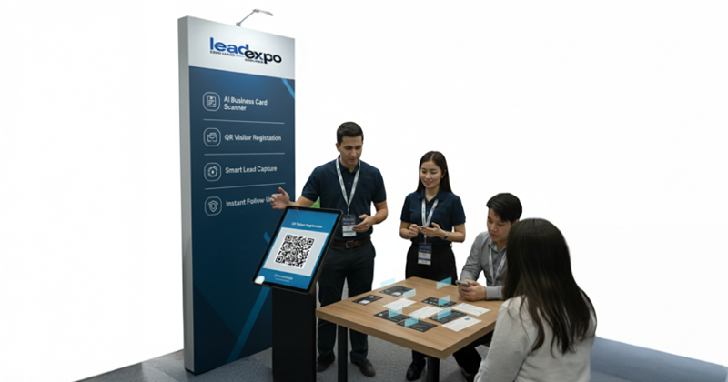 QR code based visitor registration for fast, accurate, and contactless lead capture at exhibitions